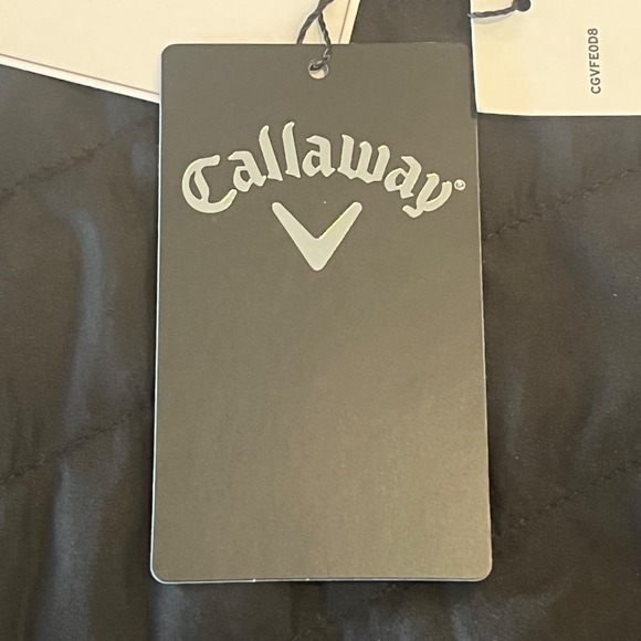 NWT Callaway Caviar Quilted Full Zip Performance Golf Vest Mens XL Black - Picture 7 of 12